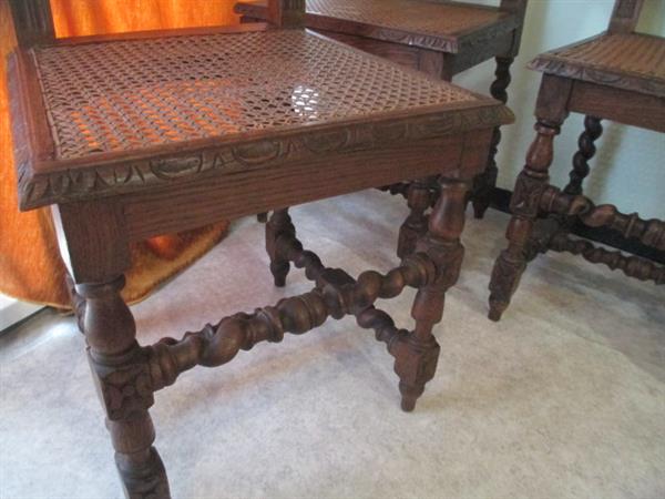 Grote foto te koop 5 mooie eiken franse jachtstoelen 19e antiek en kunst stoelen en banken