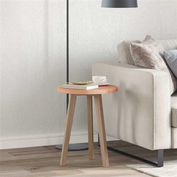 Grote foto vidaxl tafelblad lichtbruin 40 x 2.5 cm massief eikenhout antiek en kunst stoelen en banken