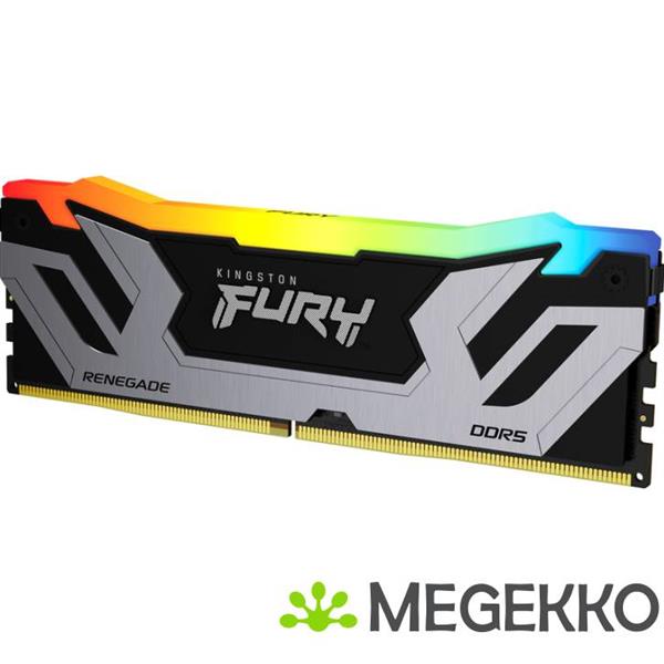 Grote foto kingston technology fury 24gb 8400mt s ddr5 cl40 cudimm renegade rgb silver xmp computers en software harde schijven