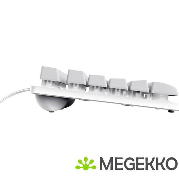 Grote foto trust gxt 833w thado tkl toetsenbord wit computers en software toetsenborden