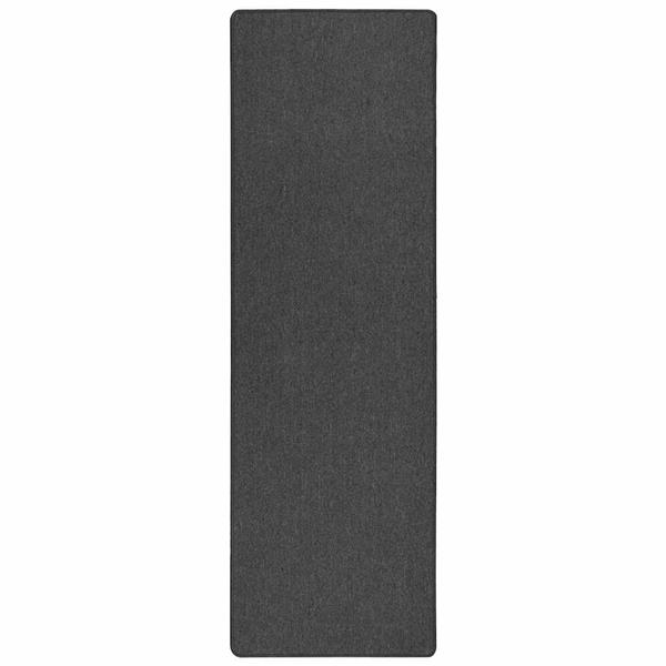 Grote foto vidaxl tapijt loper donkergrijs 100 x 250 cm 100 polypropyleen huis en inrichting vloerbedekking en kleden
