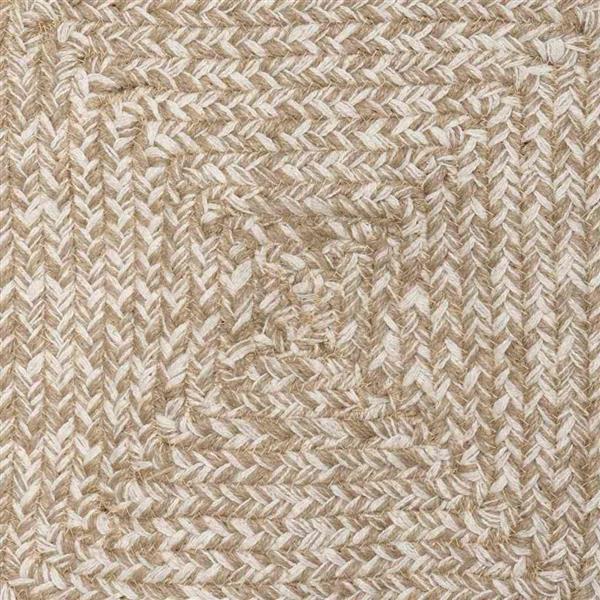 Grote foto vidaxl tapijt natuurlijk en wit 80 x 200 cm jute huis en inrichting vloerbedekking en kleden