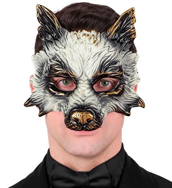 Grote foto wolf masker zwart wit verzamelen overige verzamelingen