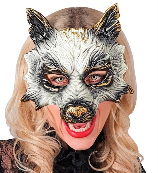 Grote foto wolf masker zwart wit verzamelen overige verzamelingen