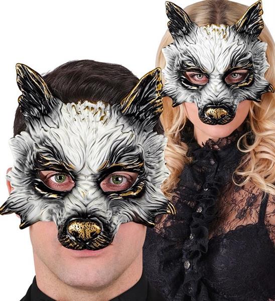 Grote foto wolf masker zwart wit verzamelen overige verzamelingen