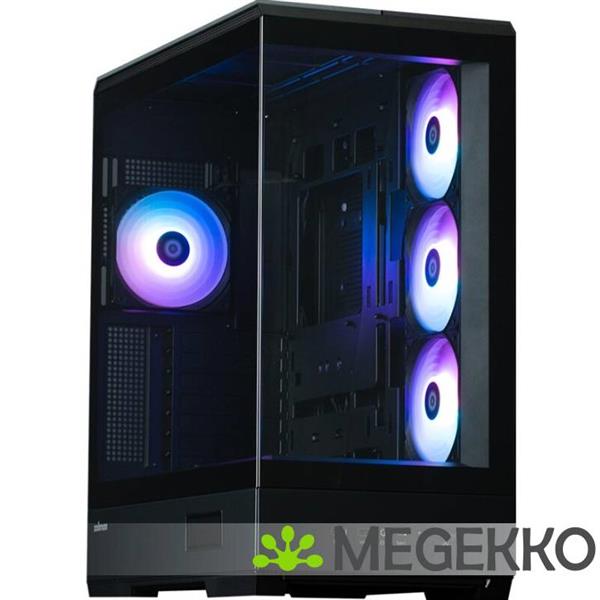 Grote foto zalman p50 ds black midi tower zwart computers en software behuizingen en kasten