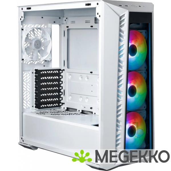 Grote foto cooler master masterbox 520 tg white argb computers en software behuizingen en kasten