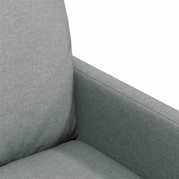 Grote foto vidaxl eettafelstoelen 2 pcs lichtgrijs 57 x 67 x 98 cm stof huis en inrichting stoelen