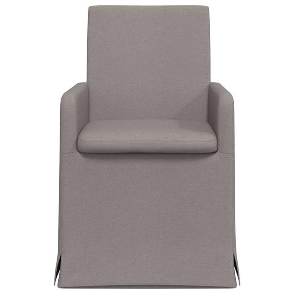 Grote foto vidaxl eettafelstoelen 2 pcs taupe 57 x 67 x 95 cm stof huis en inrichting stoelen