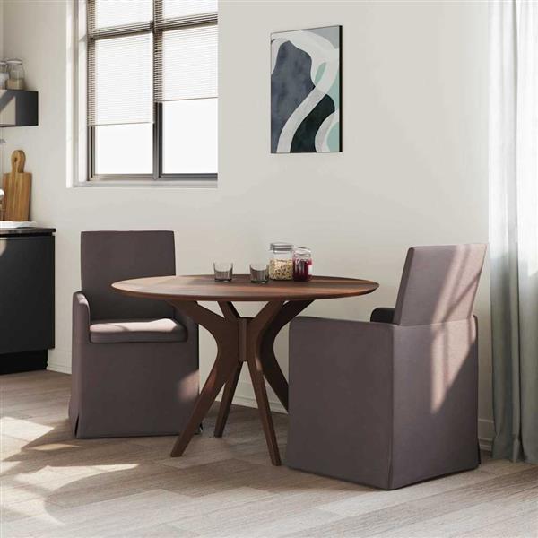 Grote foto vidaxl eettafelstoelen 2 pcs donkerbruin 57 x 67 x 95 cm stof huis en inrichting stoelen