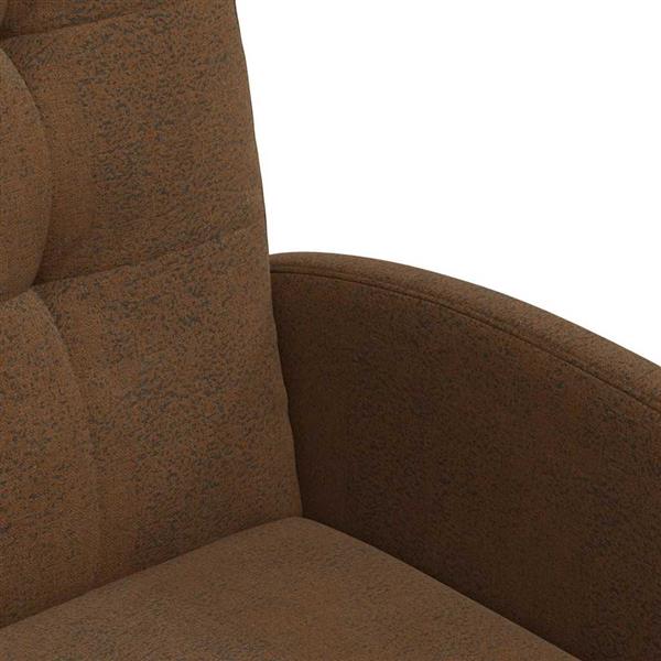 Grote foto vidaxl dining stoelen met wielen 2 pcs bruin 57 x 67 x 98 cm huis en inrichting stoelen