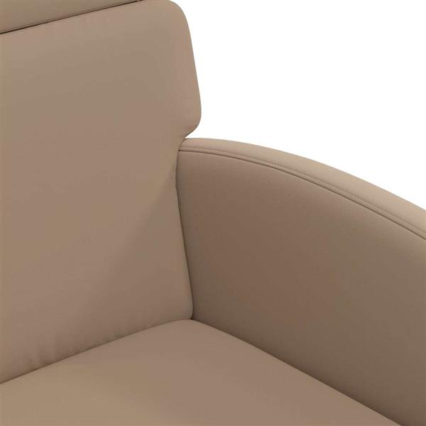 Grote foto vidaxl dining stoelen met wielen 2 pcs cappuccino 58 x 65 x 98 cm huis en inrichting stoelen