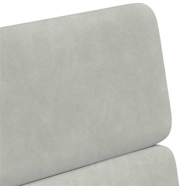 Grote foto vidaxl dining stoelen met wielen 2 pcs lichtgrijs 58 x 65 x 98 cm huis en inrichting stoelen