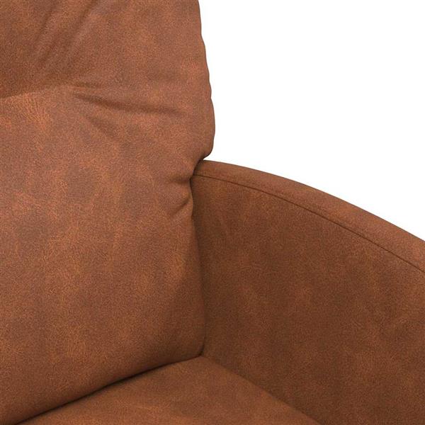 Grote foto vidaxl dining stoelen met wielen 2 pcs bruin 57 x 67 x 95 cm kunstleer huis en inrichting stoelen