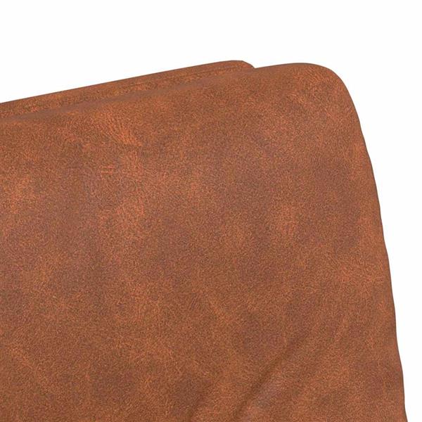 Grote foto vidaxl dining stoelen met wielen 2 pcs bruin 57 x 67 x 95 cm kunstleer huis en inrichting stoelen