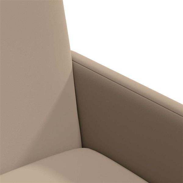 Grote foto vidaxl dining stoelen met wielen 2 pcs cappuccino 57 x 66 x 94 cm huis en inrichting stoelen