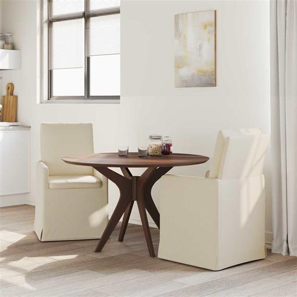 Grote foto vidaxl eettafelstoelen 2 pcs beige 57 x 67 x 98 cm linnen huis en inrichting stoelen