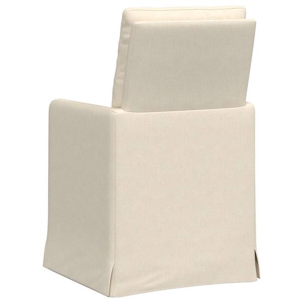 Grote foto vidaxl eettafelstoelen 2 pcs beige 57 x 67 x 98 cm linnen huis en inrichting stoelen