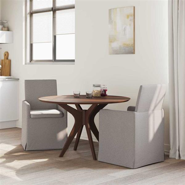 Grote foto vidaxl eettafelstoelen 2 pcs taupe 57 x 67 x 95 cm stof huis en inrichting stoelen