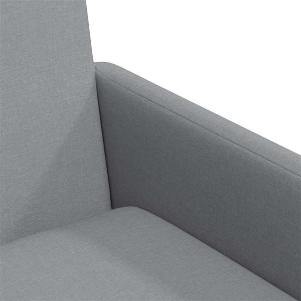 Grote foto vidaxl eettafelstoelen 2 pcs lichtgrijs 57 x 67 x 95 cm stof huis en inrichting stoelen