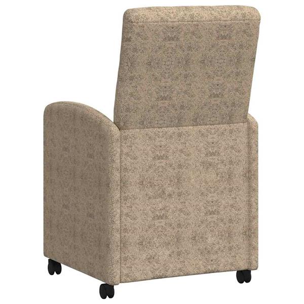 Grote foto vidaxl dining stoelen met wielen 2 pcs lichtgrijs 57 x 67 x 98 cm huis en inrichting stoelen