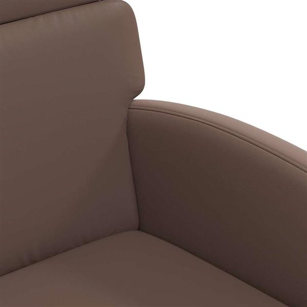 Grote foto vidaxl dining stoelen met wielen 2 pcs bruin 58 x 65 x 98 cm kunstleer huis en inrichting stoelen