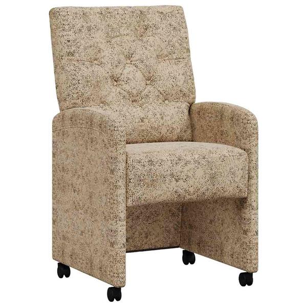 Grote foto vidaxl dining stoelen met wielen 2 pcs lichtgrijs 58 x 67 x 97 cm huis en inrichting stoelen