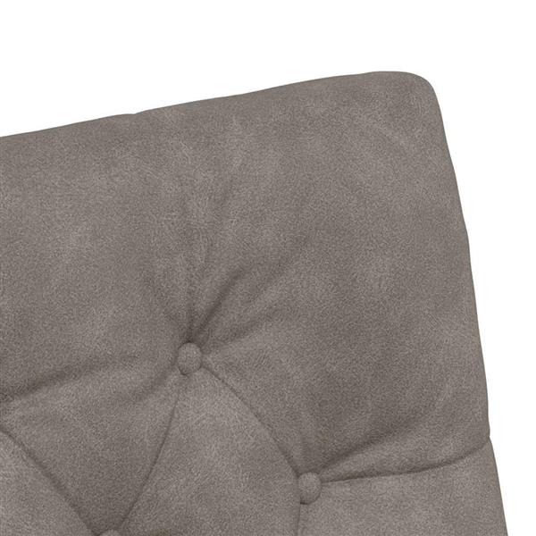 Grote foto vidaxl dining stoelen met wielen 2 pcs grijs 58 x 67 x 97 cm kunstleer huis en inrichting stoelen