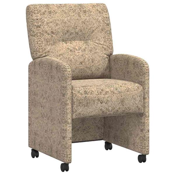 Grote foto vidaxl dining stoelen met wielen 2 pcs lichtgrijs 57 x 67 x 95 cm huis en inrichting stoelen