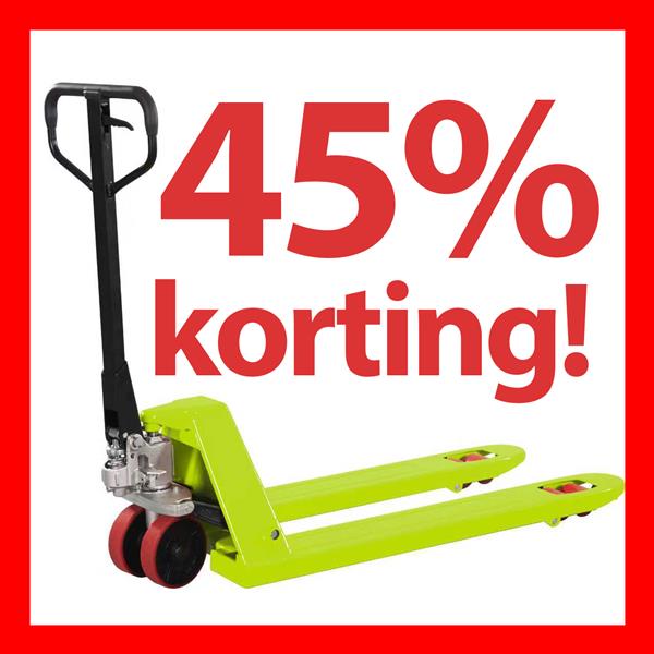 Grote foto actie nieuwe hand transpalet 2500kg doe het zelf en verbouw palletwagens en pompwagens