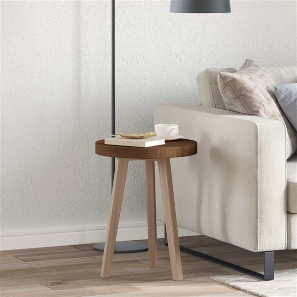 Grote foto vidaxl tafelblad lichtbruin 40 x 4 cm massief eikenhout antiek en kunst stoelen en banken
