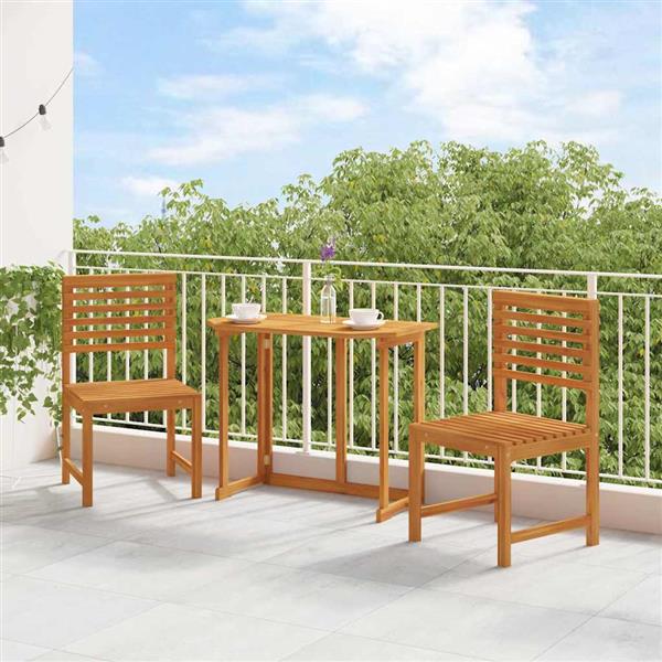 Grote foto vidaxl tuinstoel 2 pcs bruin 50 x 50 x 91cm massief acaciahout tuin en terras tuinmeubelen