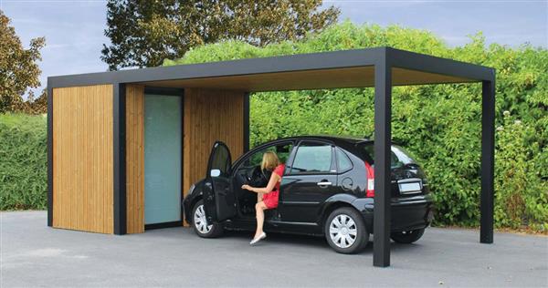 Grote foto strak tuinhuis maluwi aluminium in diverse maten tuin en terras tuinhuisjes en blokhutten