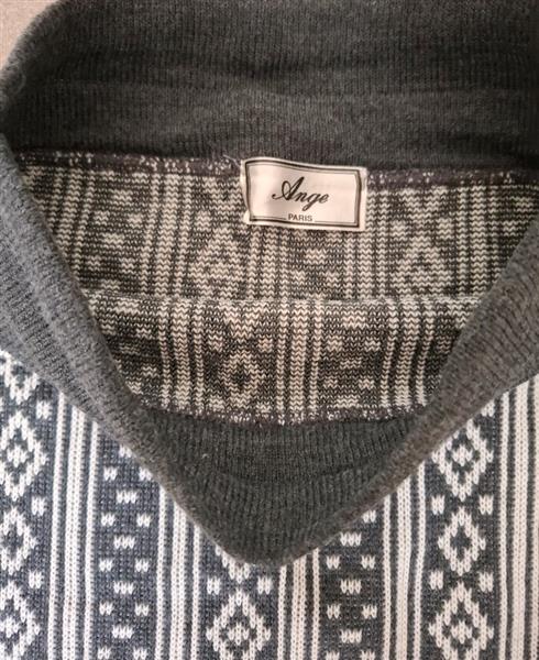 Grote foto prachtig vintage antracietgrijs rokje in tricot kleding dames jurken en rokken