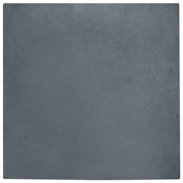 Grote foto vidaxl nep konijnenbont tapijt antraciet 120 x 120 cm polyester huis en inrichting vloerbedekking en kleden