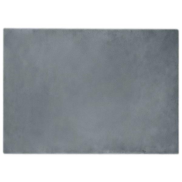 Grote foto vidaxl nep konijnenbont tapijt antraciet 240 x 340 cm polyester huis en inrichting vloerbedekking en kleden