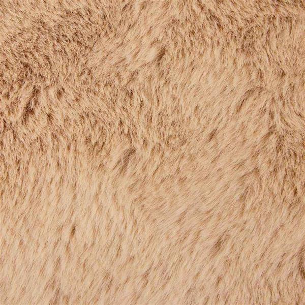 Grote foto vidaxl nep konijnenbont tapijt taupe 200 cm polyester huis en inrichting vloerbedekking en kleden