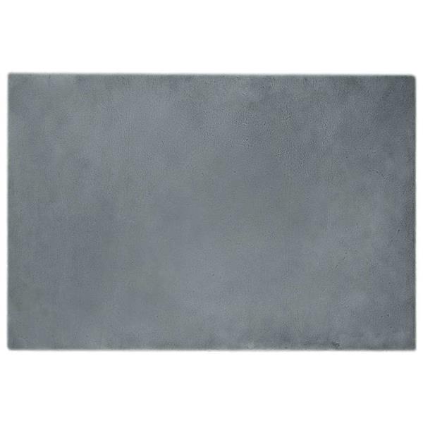 Grote foto vidaxl nep konijnenbont tapijt antraciet 120 x 170 cm polyester huis en inrichting vloerbedekking en kleden