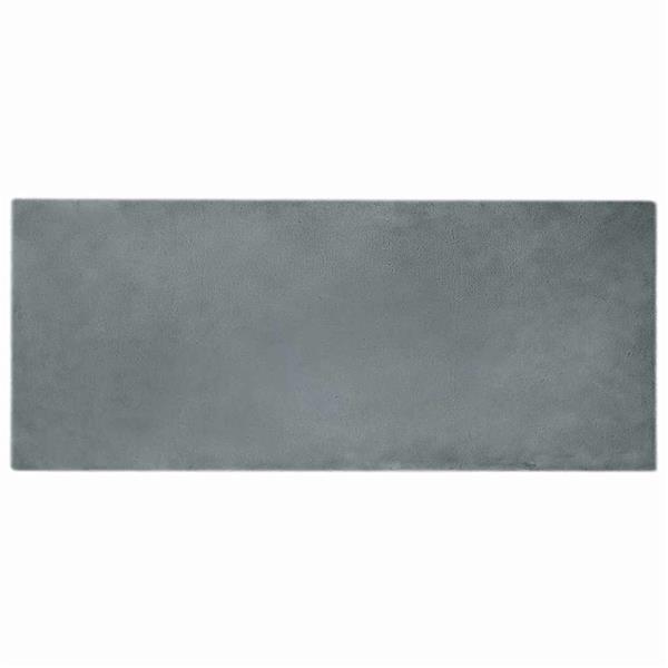 Grote foto vidaxl nep konijnenbont tapijt antraciet 80 x 200 cm polyester huis en inrichting vloerbedekking en kleden