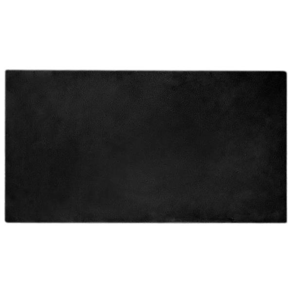 Grote foto vidaxl nep konijnenbont tapijt zwart 80 x 150 cm polyester huis en inrichting vloerbedekking en kleden