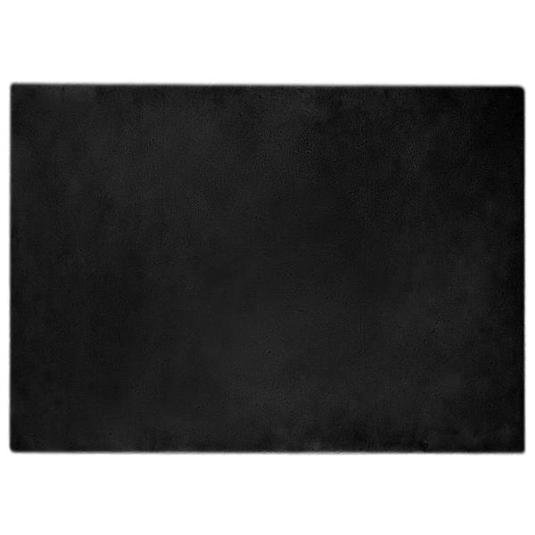 Grote foto vidaxl nep konijnenbont tapijt zwart 240 x 340 cm polyester huis en inrichting vloerbedekking en kleden