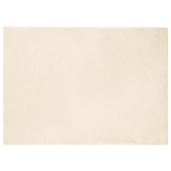 Grote foto vidaxl nep konijnenbont tapijt cr me 200 x 280 cm polyester huis en inrichting vloerbedekking en kleden