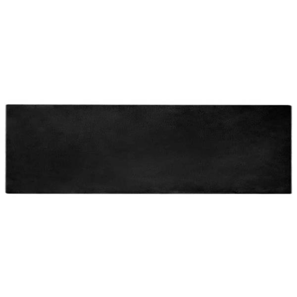 Grote foto vidaxl nep konijnenbont tapijt zwart 80 x 250 cm polyester huis en inrichting vloerbedekking en kleden