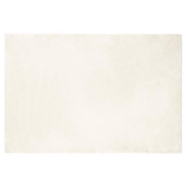 Grote foto vidaxl nep konijnenbont tapijt wit 120 x 170 cm polyester huis en inrichting vloerbedekking en kleden