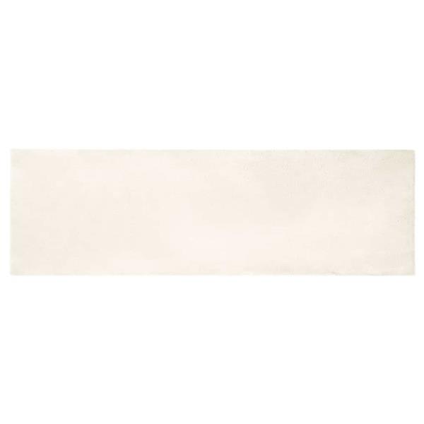 Grote foto vidaxl nep konijnenbont tapijt wit 80 x 250 cm polyester huis en inrichting vloerbedekking en kleden