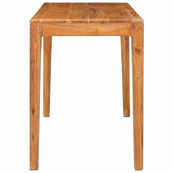 Grote foto vidaxl eettafel bruin 110 x 55 x 76 cm massief acaciahout huis en inrichting eettafels