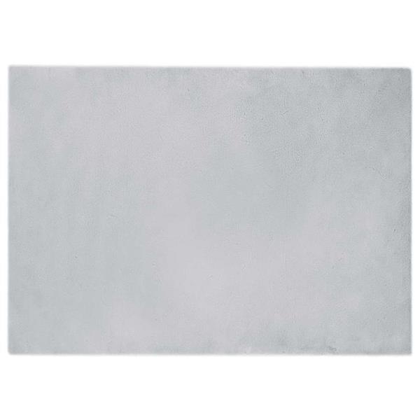 Grote foto vidaxl nep konijnenbont tapijt grijs 240 x 340 cm polyester huis en inrichting vloerbedekking en kleden