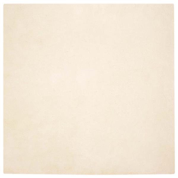 Grote foto vidaxl nep konijnenbont tapijt cr me 160 x 160 cm polyester huis en inrichting vloerbedekking en kleden