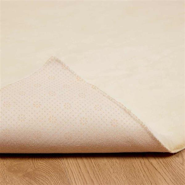 Grote foto vidaxl nep konijnenbont tapijt cr me 240 x 340 cm polyester huis en inrichting vloerbedekking en kleden