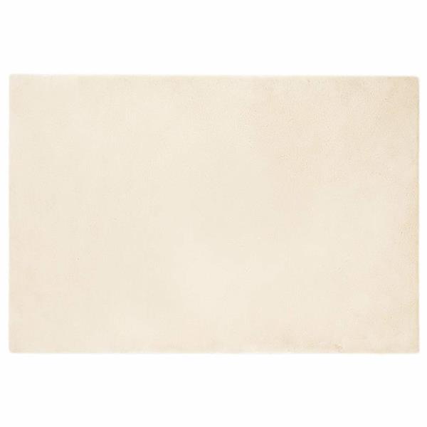 Grote foto vidaxl nep konijnenbont tapijt cr me 120 x 170 cm polyester huis en inrichting vloerbedekking en kleden